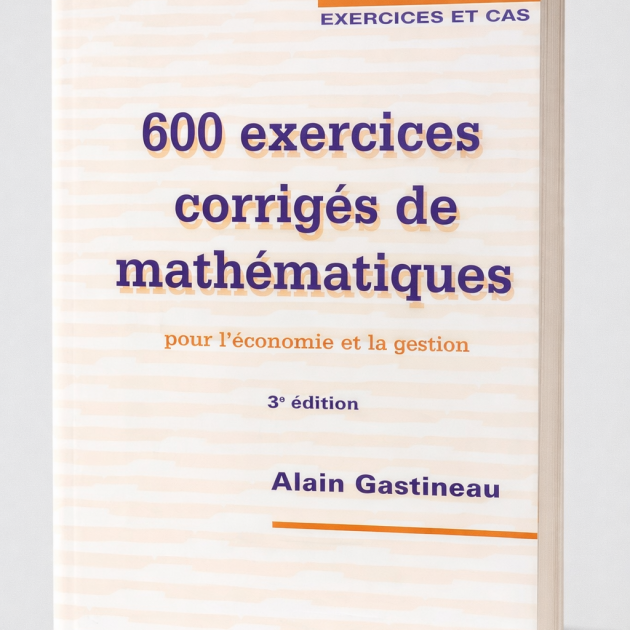 600 exercices corrigés de mathématiques pour l’économie et la gestion