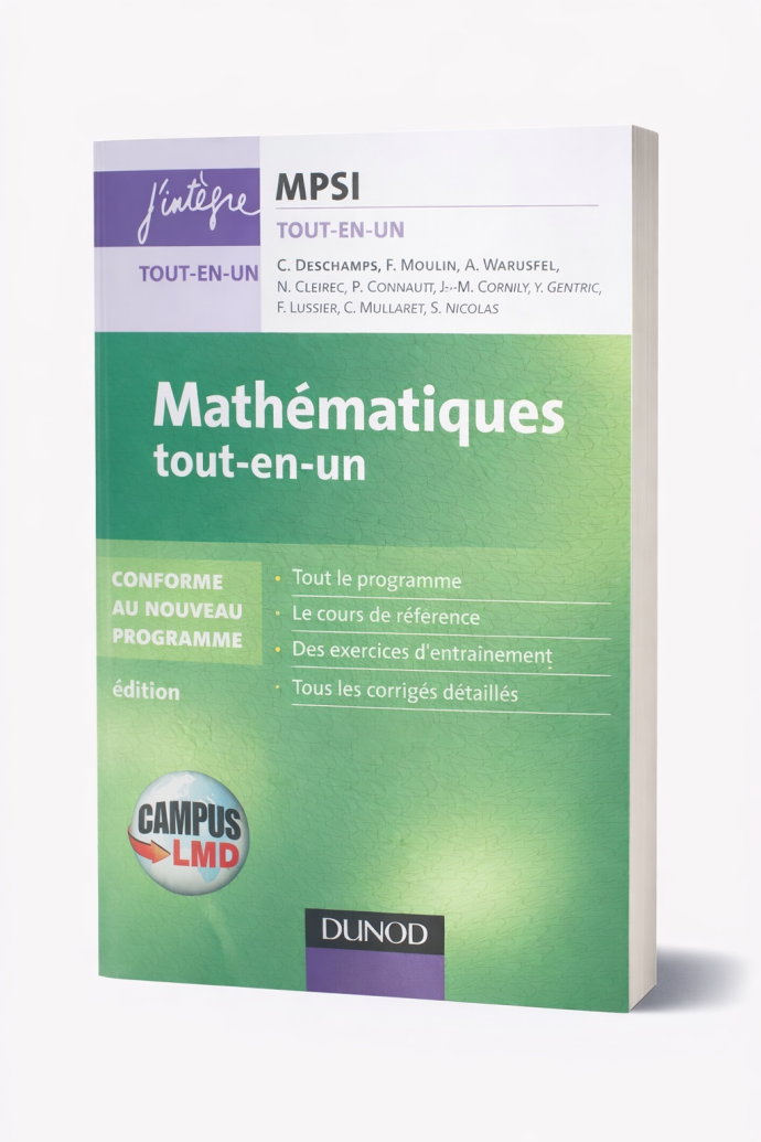 Mathématiques tout-en-un MPSI