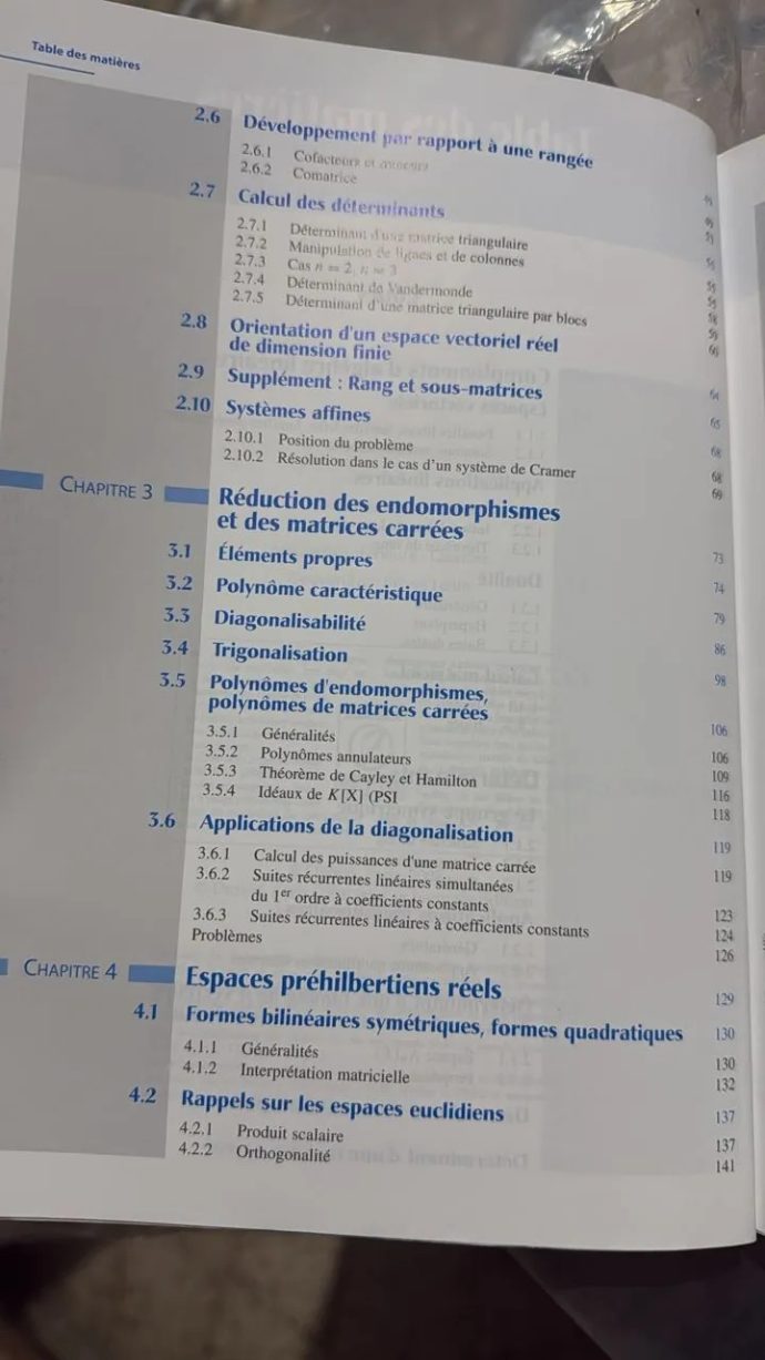 ⁦Algèbre et géométrie – PC-PSI-PT⁩ - الصورة ⁦3⁩