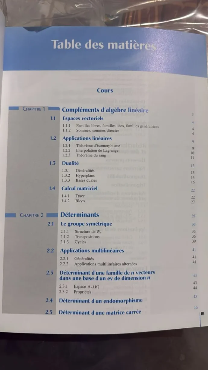 ⁦Algèbre et géométrie – PC-PSI-PT⁩ - الصورة ⁦5⁩